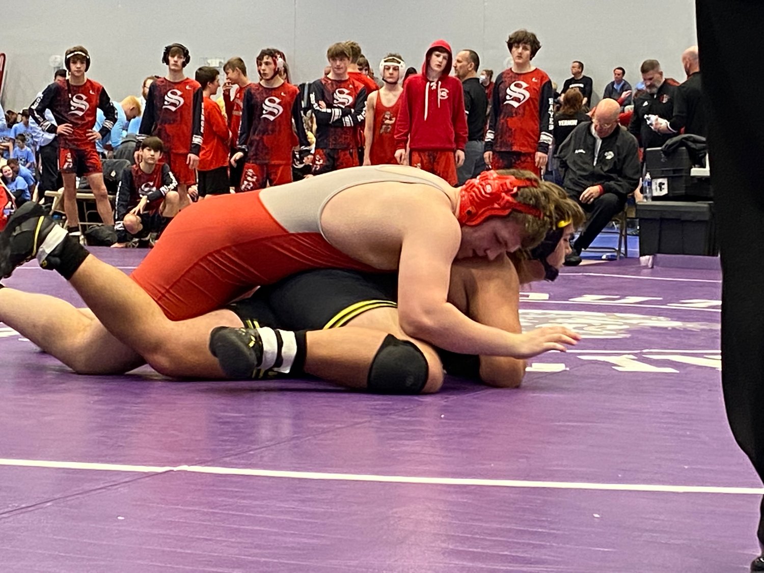 Zayden Dunn went a perfect 3-0 on the day for Southmont.